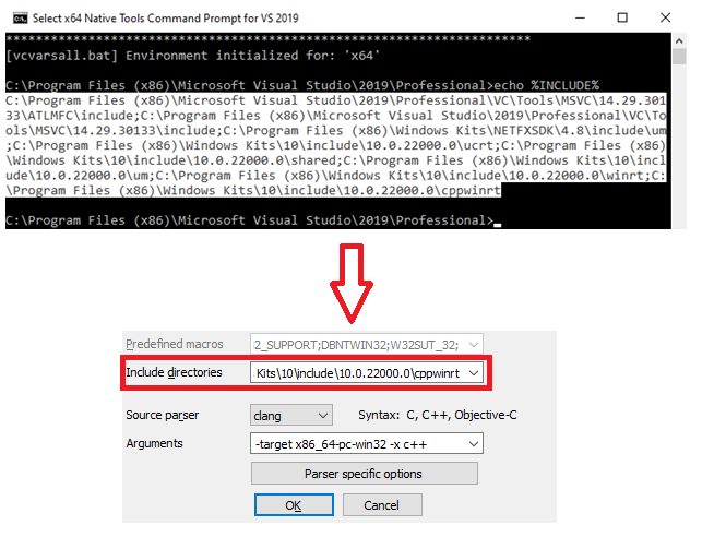 Figure 15. Including header files