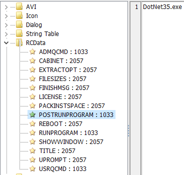 Figure 4. POSTRUNPROGRAM attribute contents